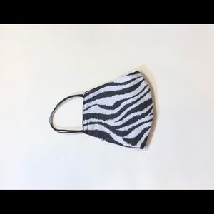Zebra Print Face Mask
